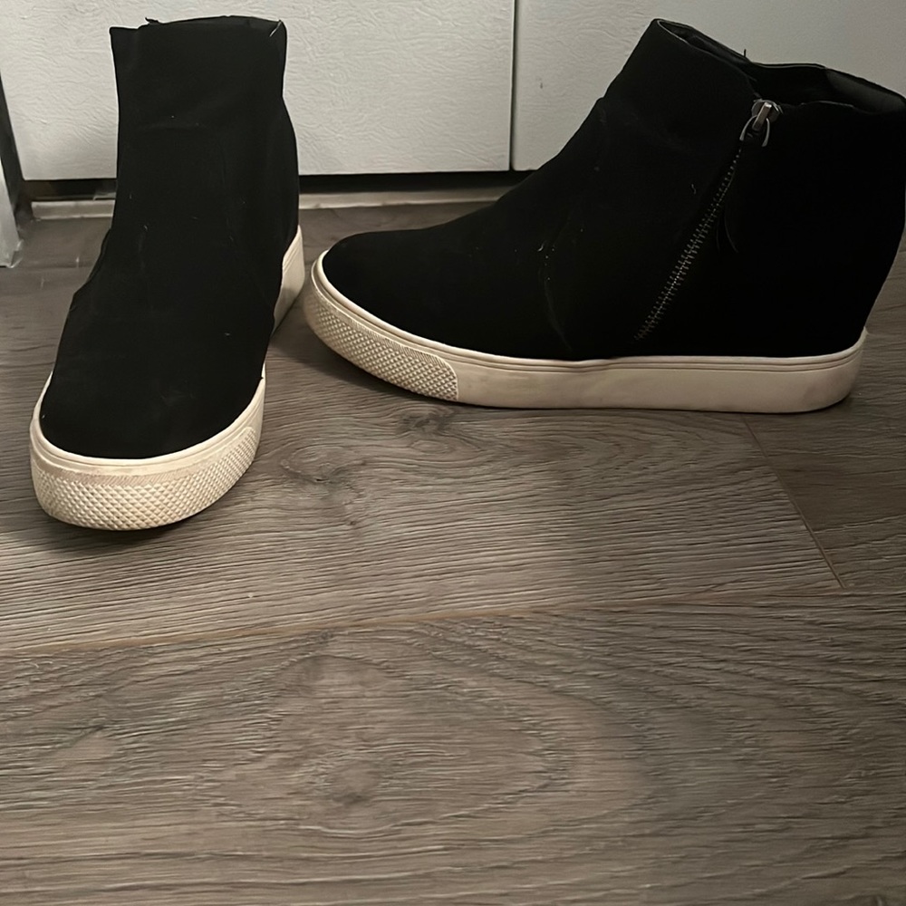 Black high top sneaker